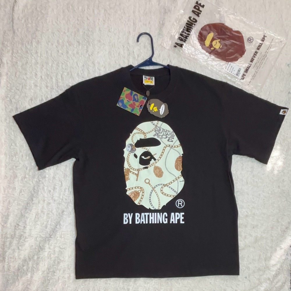 BAPE Black T-Shirt with Iconic Ape Design